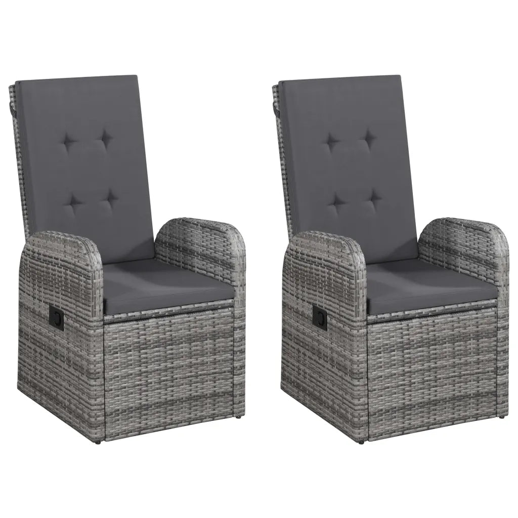 Set Mobili da Pranzo per Giardino 5 pz Grigio cod mxl 43106