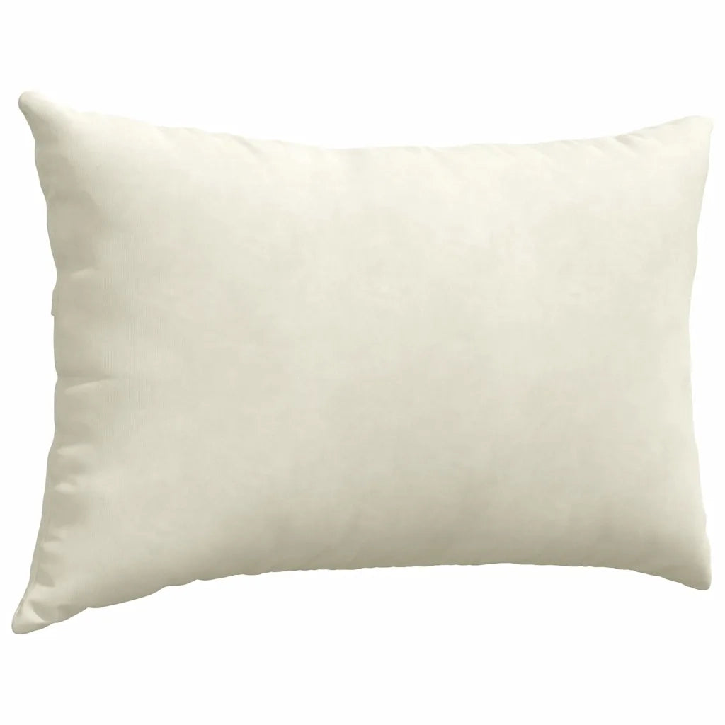Cuscini da Divano 2 pcs Crema 60 x 40 cm Tessuto in Cords