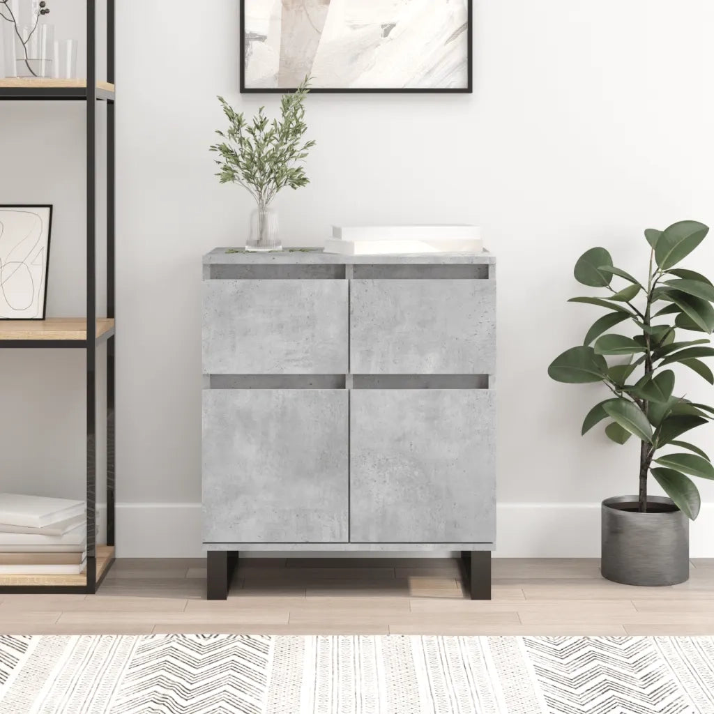 Credenza Grigio Cemento 60x35x70 cm in Legno Multistrato 831128