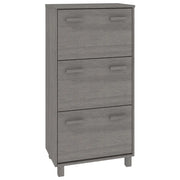 Scarpiera | Mobile per scarpe HAMAR Grigio Chiaro 59,5x35x117 cm in Legno di Pino