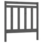 Testiera | Testata per Letto Grigia 96x4x100 cm in Legno Massello di Pino