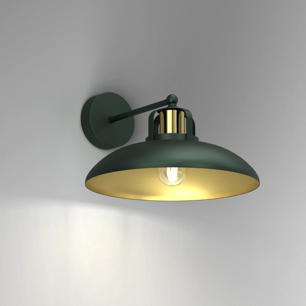 Applique Felix verde ottone E27 60W Milagro MLP7707
