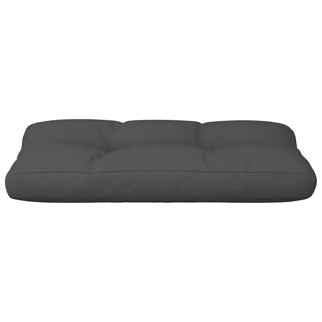 Cuscino per Pallet Nero 80x40x12 cm in Tessuto