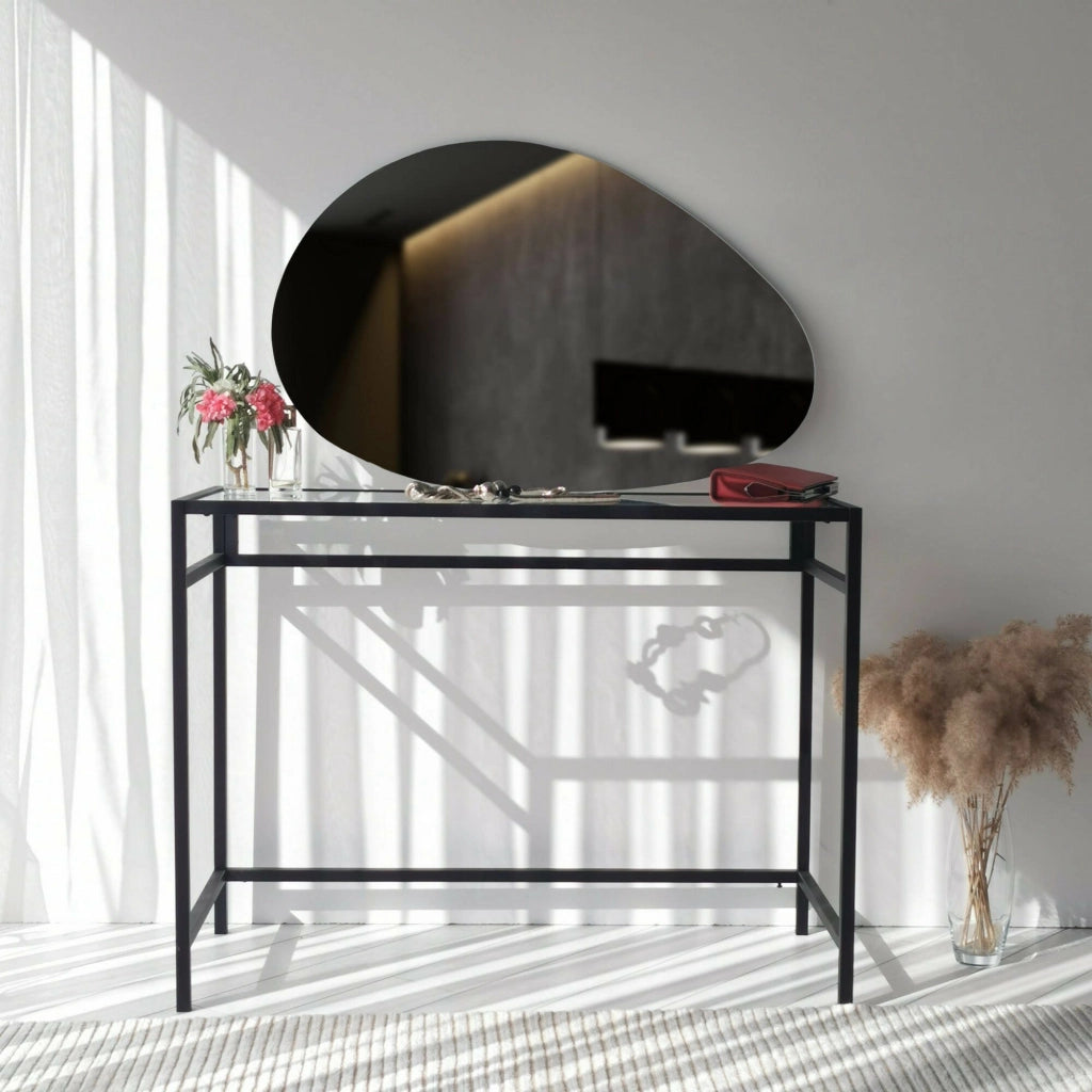 Nix, Specchio Materiale Struttura in Legno Nobilitato, 2.2x50h cm Bianco