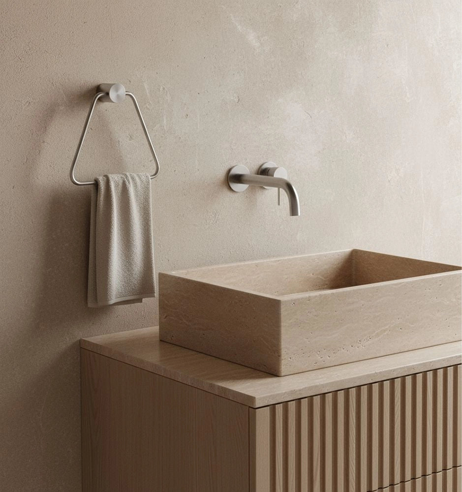 Portasciugamano Da Bagno Tomi 5810 Brush Nickle