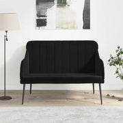 Panca-Sgabello Nera 110x76x80 cm in Velluto 311725