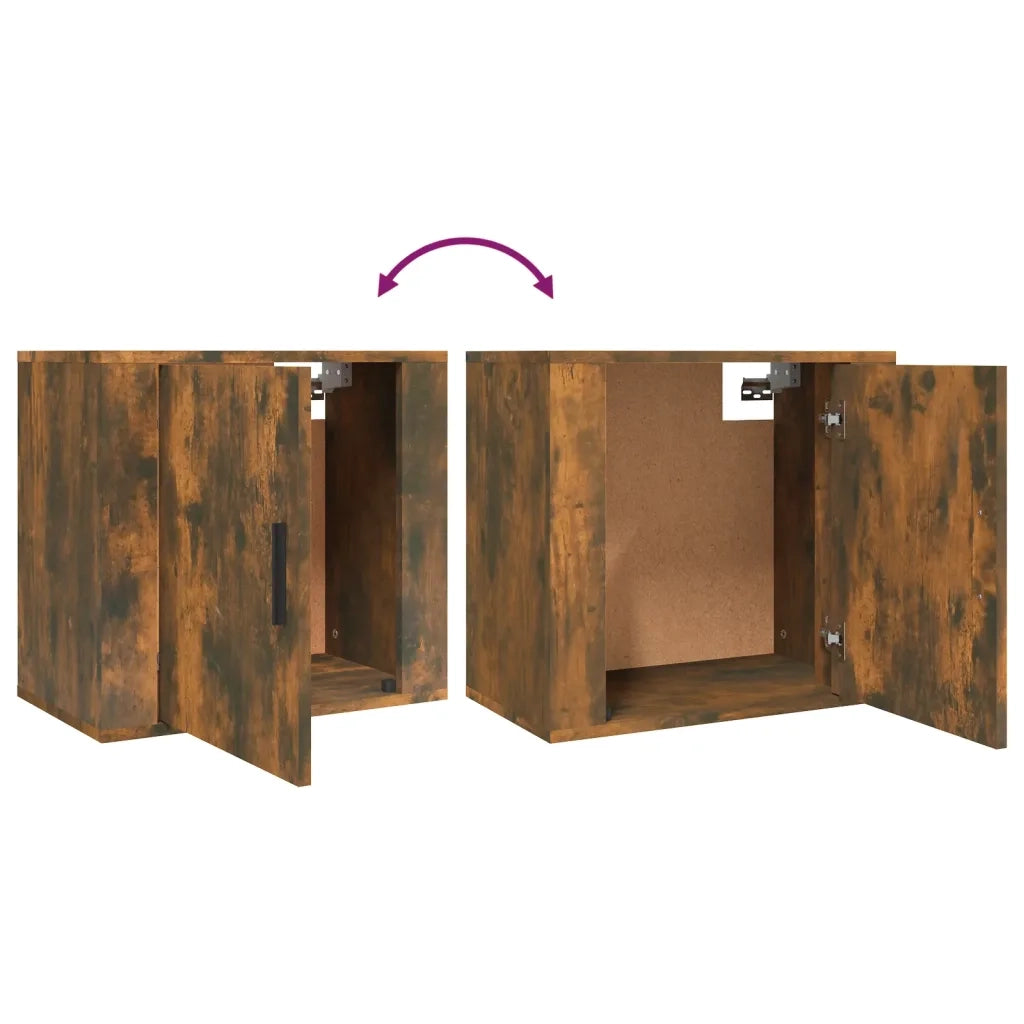 Comodino a Muro Rovere Fumo 50x30x47 cm cod mxl 29941