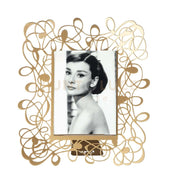 Portafoto di design Scarabocchio Piccolo Oro laccato