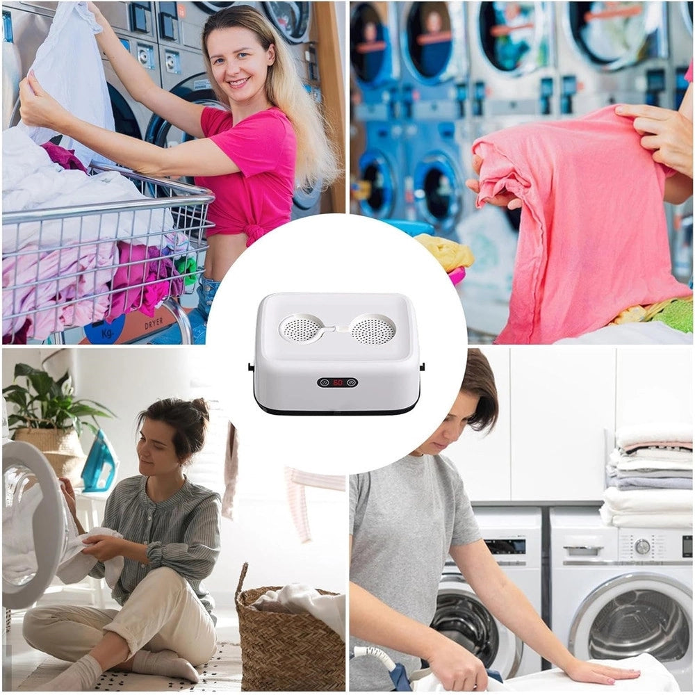 Trade Shop - Asciugatrice Piccola Portatile Per Bucato Vestiti Biancheria Bambini Uso Domestico -
