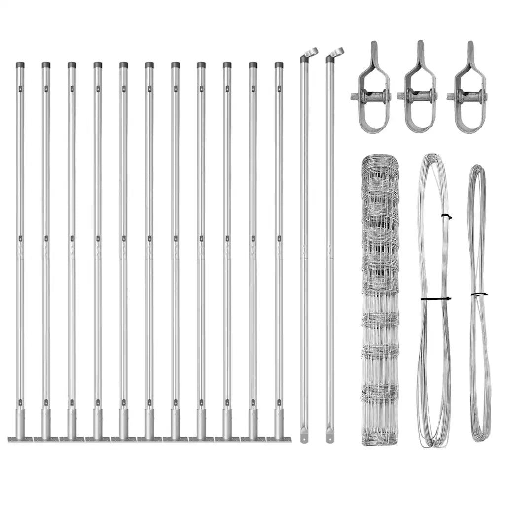Palo della recinzione Zincato 25 x 1,2 m Acciaio