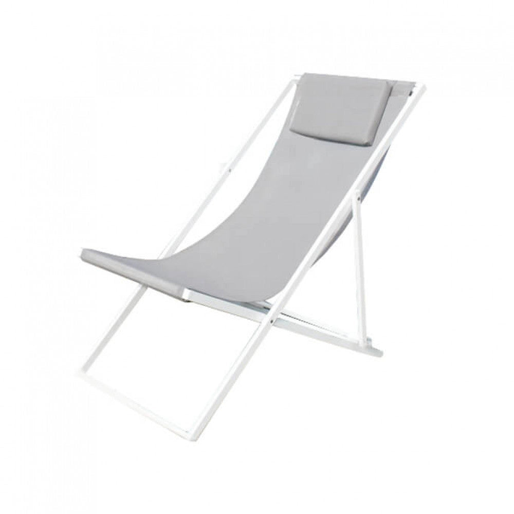 Sdraio Avana 97x52x76 h cm in Textilene Bianco