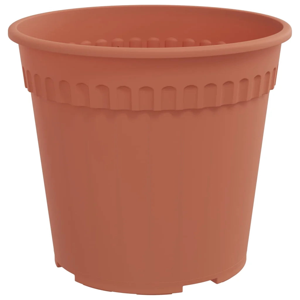 Vasi per Piante 6 pcs Rosso Mattone Ø 19 x 16 cm Plastica