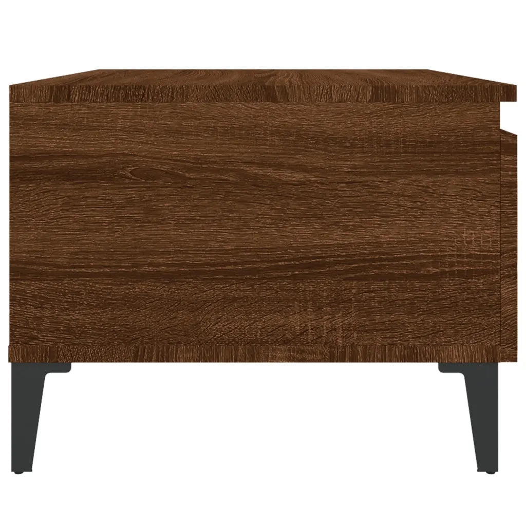 Tavolino da Salotto Rovere Marrone 50x46x35cm Legno Multistrato 819530