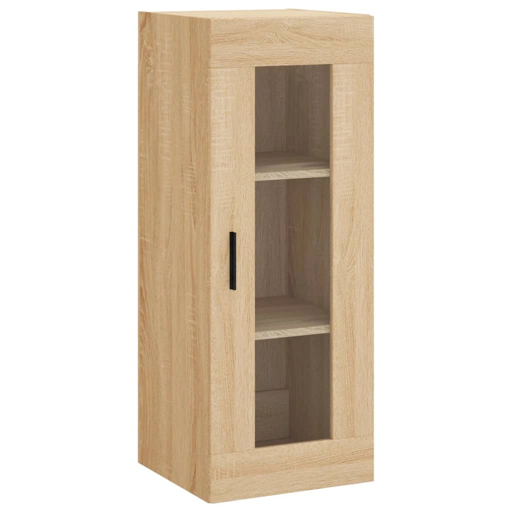 Buffet credenza cassettiera armadio mobile contenitore organizer cucina soggiorno salotto rovere Sonoma alto 34,5 x 34 x 180 cm legno ingegnerizzato marrone 02_0033962