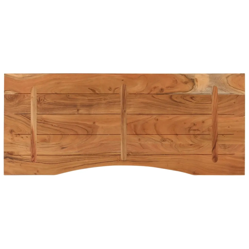 vidaXL Piano Scrivania 120x50x2,5cm Rettangolare Legno Massello Acacia