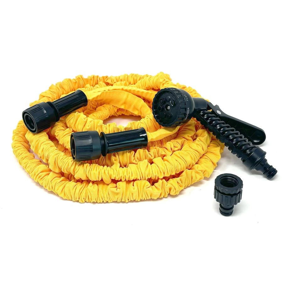 TUBO AUTO ESTENSIBILE 22 M GIALLO CON PISTOLA MULTIGETTO