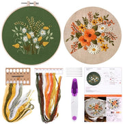 Kit di inizio per il ricamo - Pacchetto di ricamo - Kit per il punto di croce - Ricamo con astucci - Astucci in plastica 16/20 cm - Incluso disegno e istruzioni - Kit di ricamo