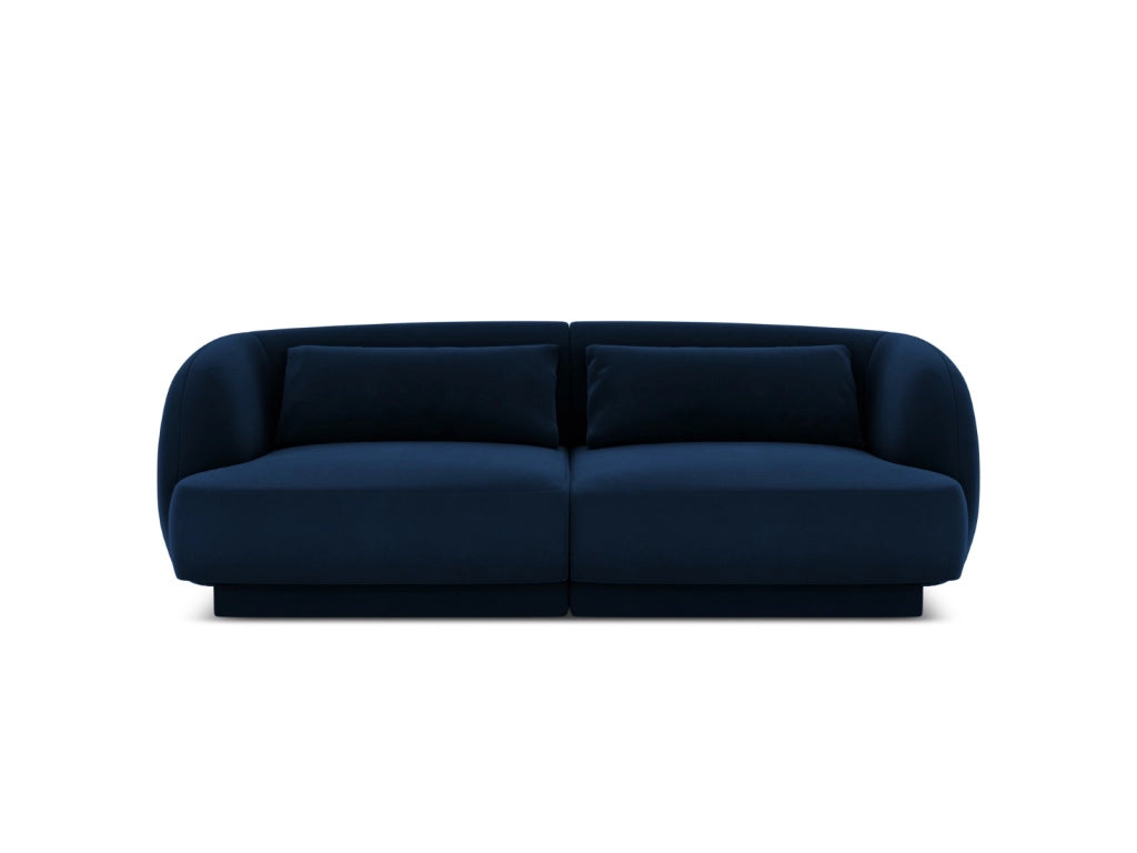 Cosmopolitan Design - Divano "Tulum" 2 posti in velluto blu reale 
