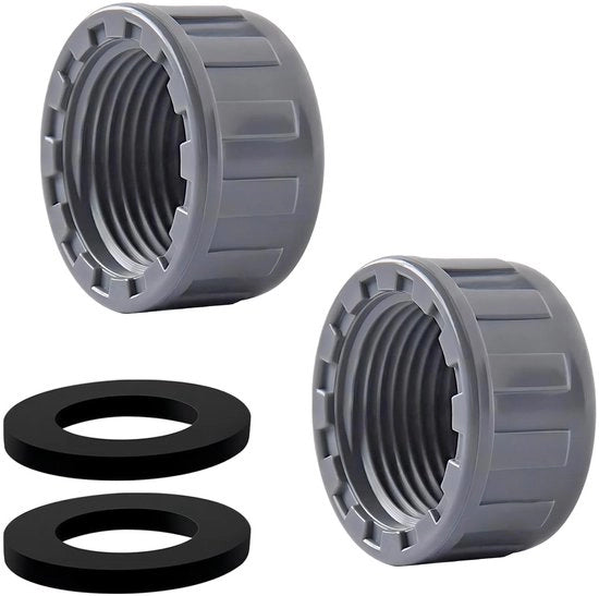 Tappo di chiusura 40mm - PVC - 2 pezzi - Eccellente sigillatura in gomma - Impermeabile - Resistente agli urti - Spessore 3mm - Tappo PVC