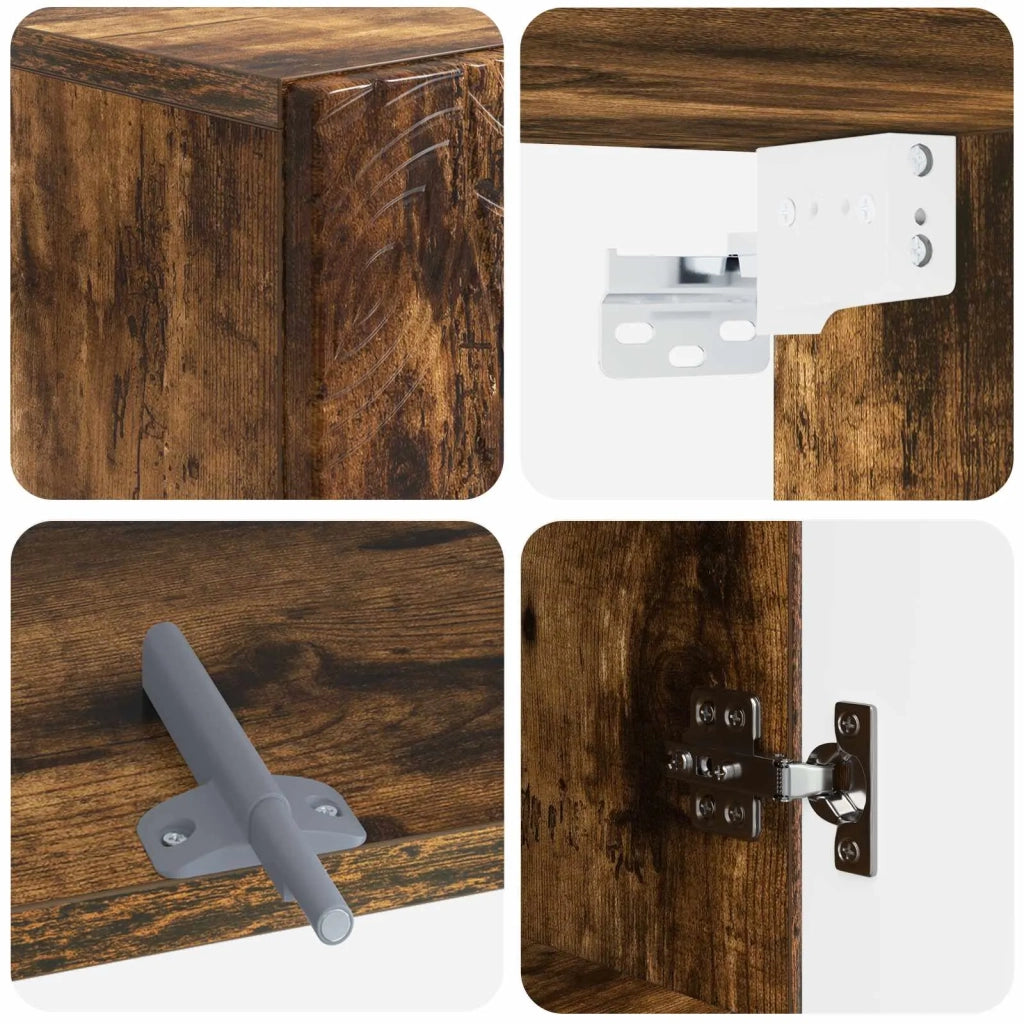 Armadio da bagno a muro DELFT Rovere Fumo 30 x 31 x 59 cm 897030