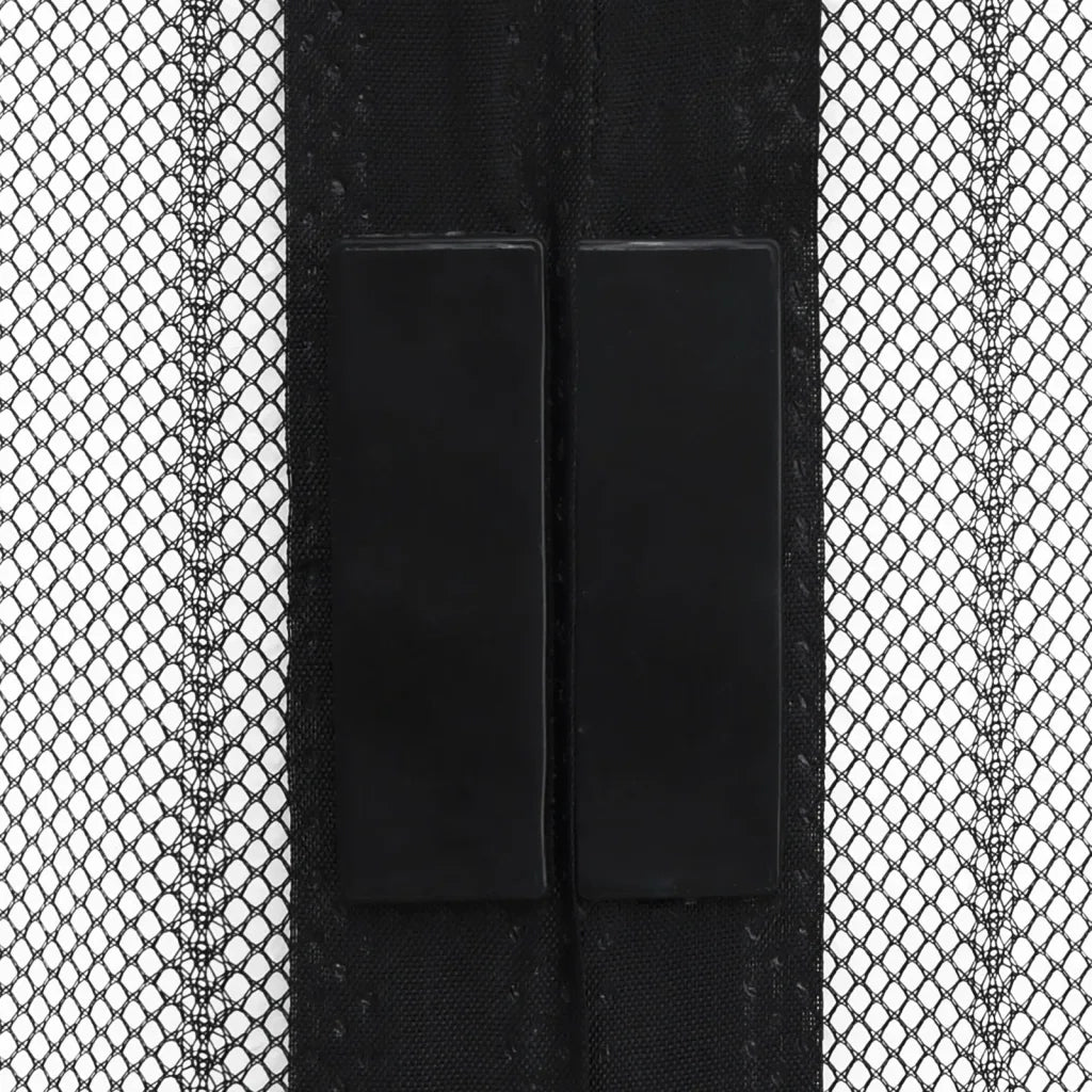 Tende Antimosche 2 pz per Porte con Magneti Nere 200x80 cm CFW3758758