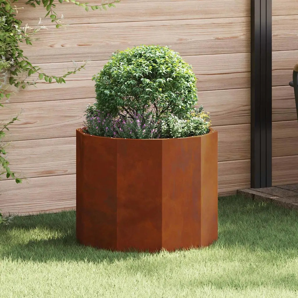 Fioriera Ruggine-Vaso-Contenitore per Piante 60 x 60 x 50 cm