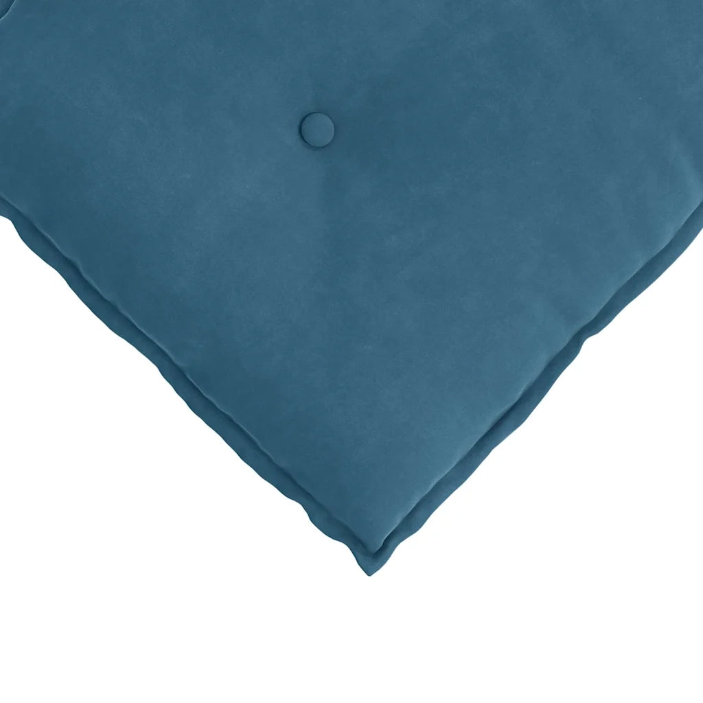 Cuscino per Schiena | Cuscino dorsale Blu 120 x 50 cm Tessuto in Cords