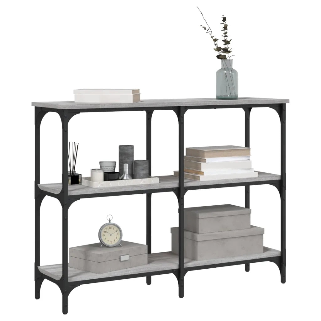 Tavolo Consolle Grigio Sonoma 100x29x75 cm in Legno Multistratocod mxl 131260
