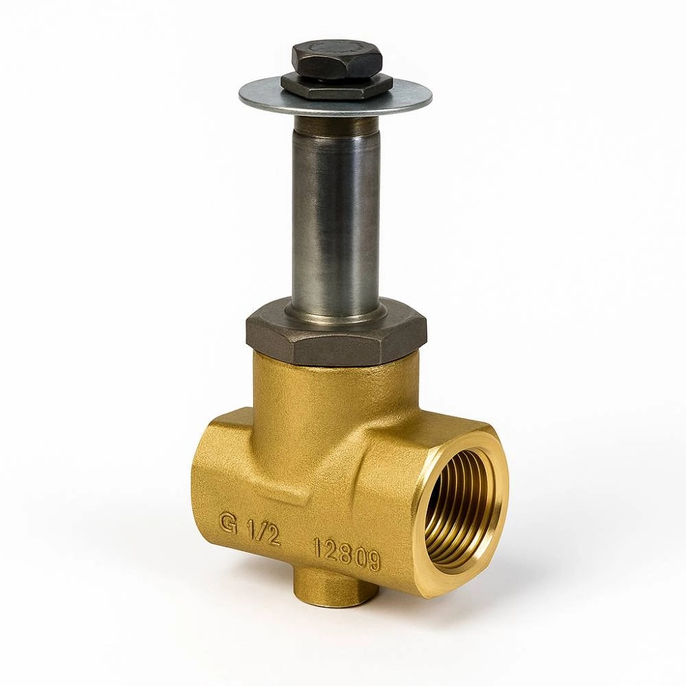 Valvola a solenoide 2 vie nc in ottone passaggio 5 mm