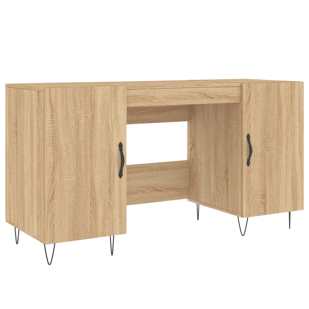 Scrivania Rovere Sonoma 140x50x75 cm in Legno Multistratocod mxl 80538