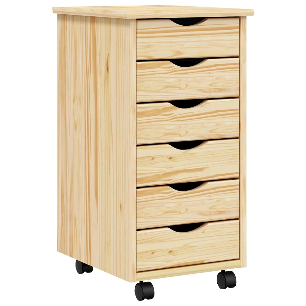 Armadietto Rotolante con Cassetti MOSS Vernice trasparente 42032400