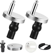 2 pezzi di fissaggi per sedile di toilette, fissaggi per sedile di toilette da sopra, fissaggi per sedile di toilette, grucce per toilette, abbassamento automatico, viti universali per fissaggi di sedile di toilette, supporto per coperchio di toilette