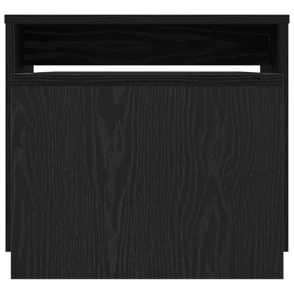 Tavoli da annidamento Rovere Nero 100 x 48 x 40 cm 862501