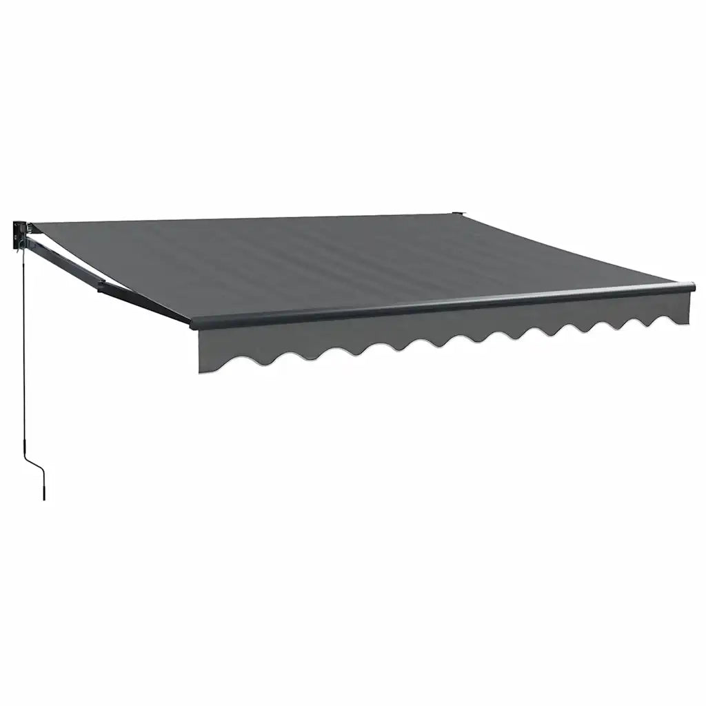 Tenda da Sole Retrattile Antracite 3,5x2,5m Tessuto e Alluminio 3154462