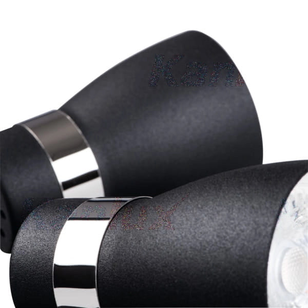 Plafoniera Kanlux Enali 28765 3 luci GU10 nera 20cm