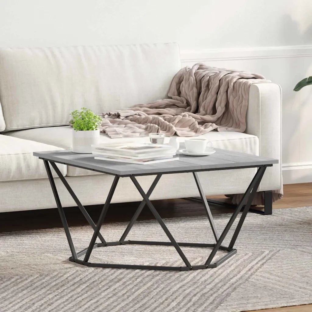 Tavolino da salotto Grigio Sonoma 80 x 80 x 45 cm 868276