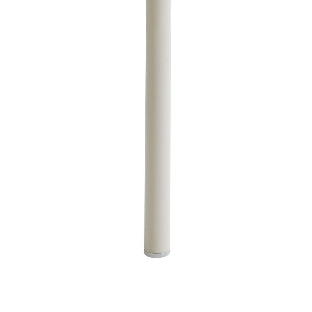 Set di 2 sedie da pranzo imbottite senza braccioli beige chiaro base in metallo design moderno