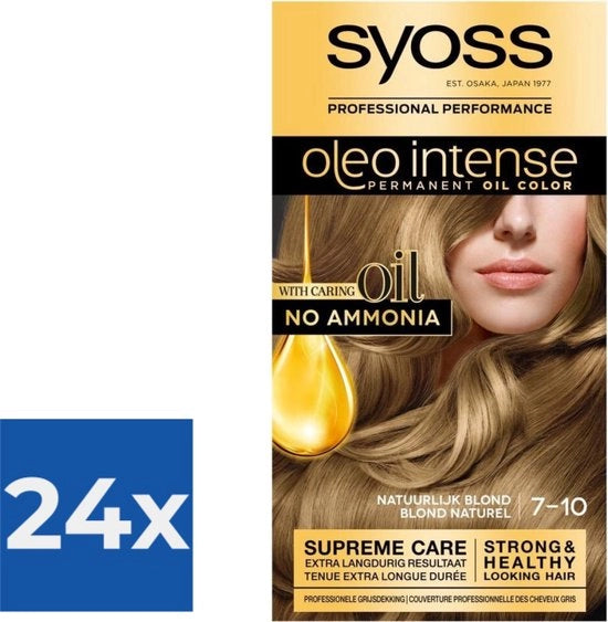 Colorante per Capelli Oleo Intenso - 7-10 - Biondo Naturale - 115ml x 24