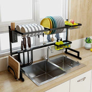 Trade Shop - Scolapiatti Colapiatti Base Appoggio In Acciaio 86x52 Organizer Cucina Scaffale -