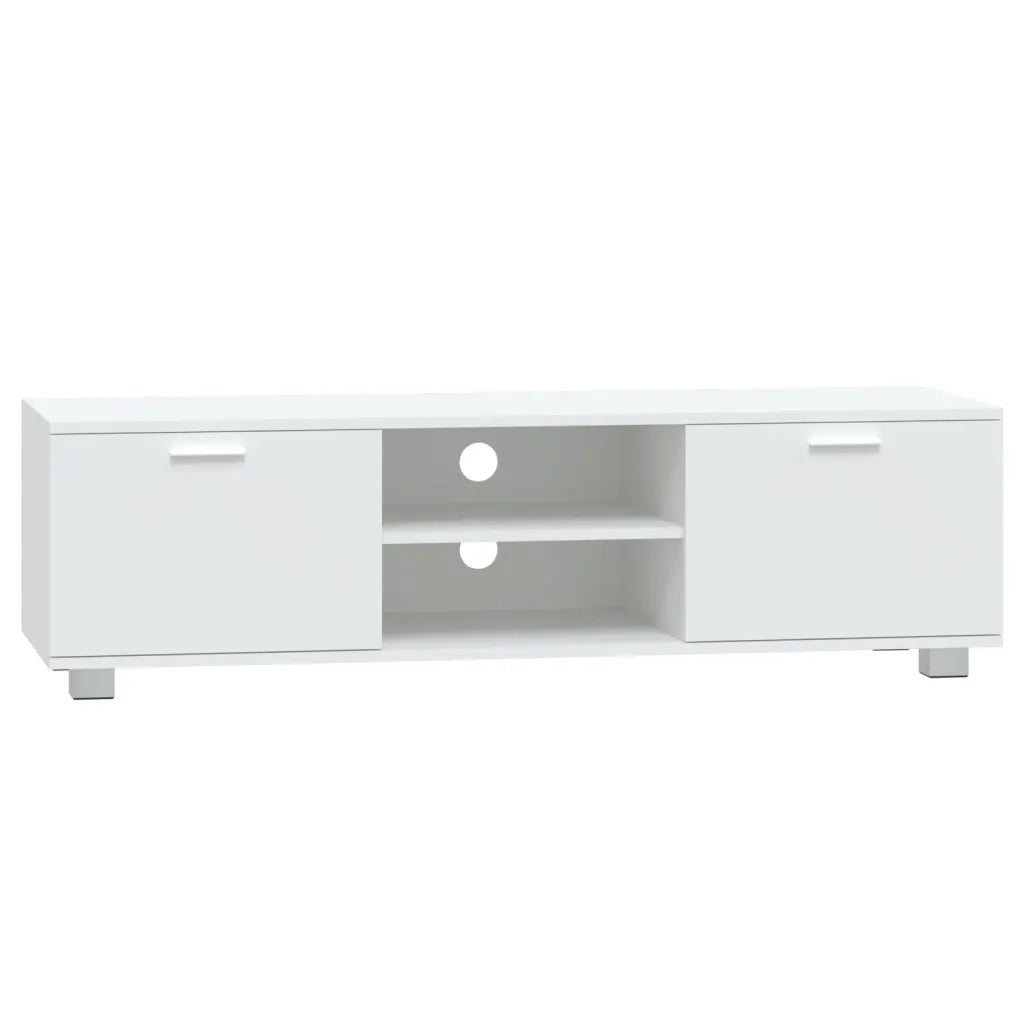 Mobile Porta TV Bianco 140x40,5x35 cm in Legno Multistrato cod mxl 14446