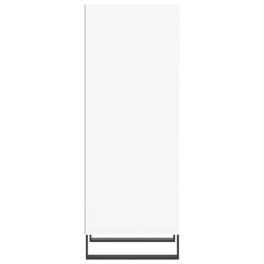Credenza-Buffet-Armadio da cucina Bianca 34,5x32,5x90 cm in Legno Multistrato 673880