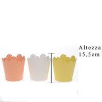 Set 6 Contenitori Decorativo con Rilievo Ø 155 cm