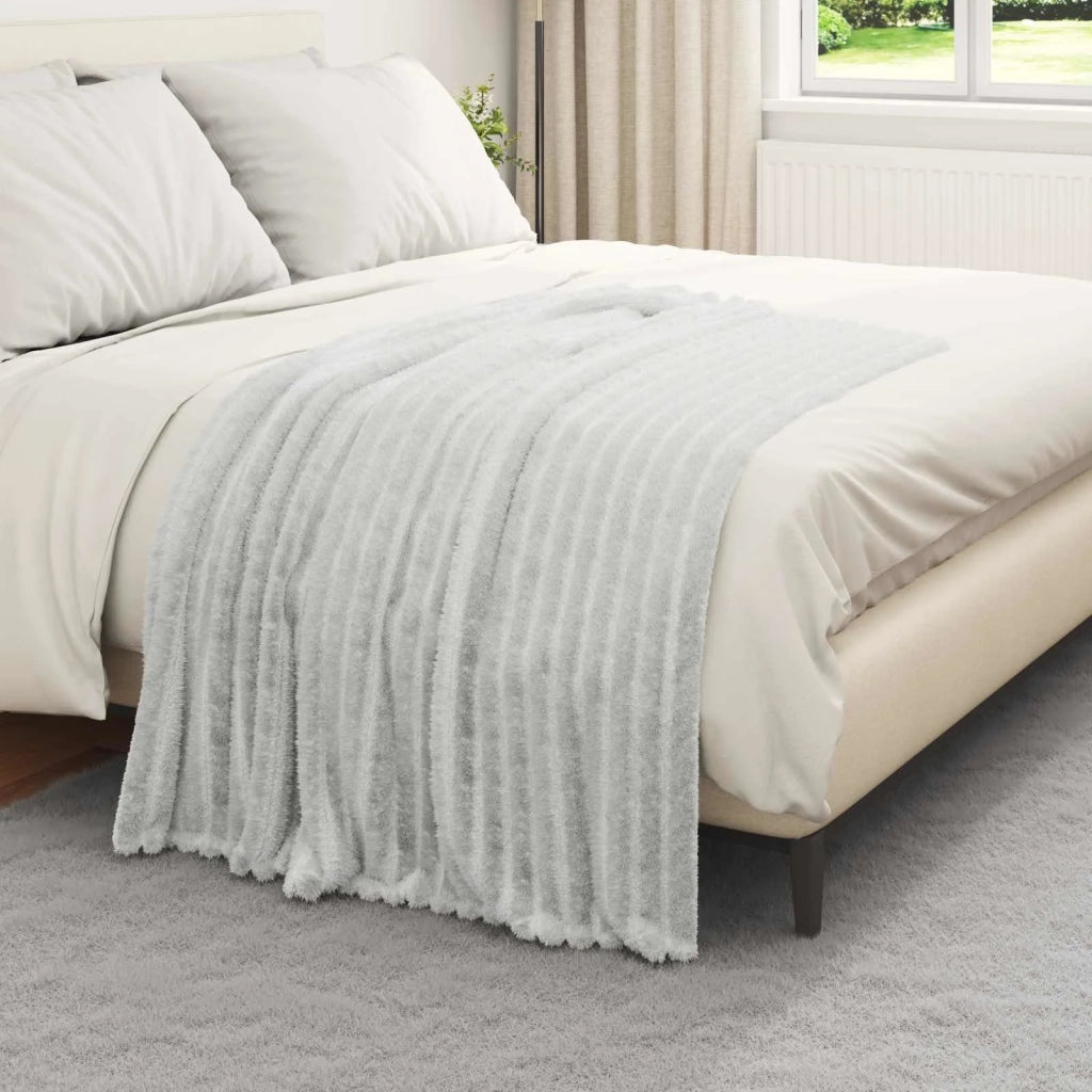 Coperte da Pile 6 pcs Grigio 150 x 130 cm Panno