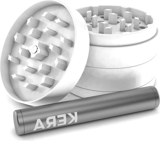Grattugiatore in ceramica per spezie - giacca inclusa - 63 mm - rivestimento ceramico nano-higienico - asse senza punti di contatto - grattugiatore per cruncher con diametro