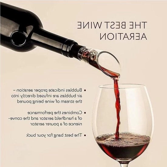 Set per estrarre il tappo - Pompa a vapore per bottiglie di vino - Estrarre il tappo facile - Apri vino regalo per appassionati di vino