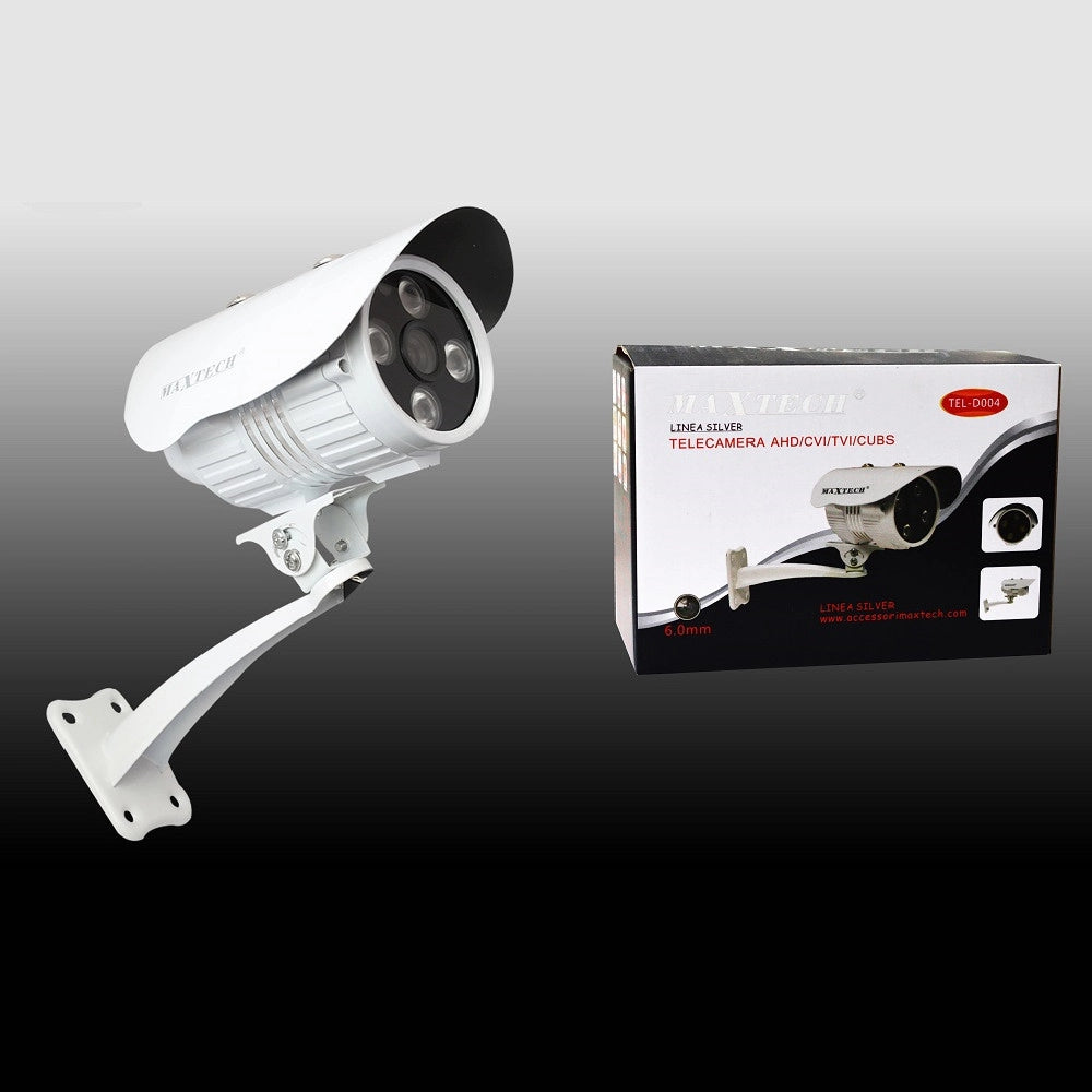 Trade Shop - Telecamera Videosorveglianza Interno Esterno Ahd Cvi Tvi Cvbs 6mm Maxtech Tel-d004 -