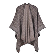 Nuovo scialle da donna, scialle diviso in cashmere con motivo mimetico retr¨°