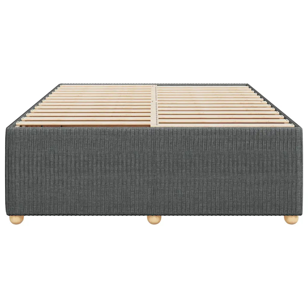 Giroletto senza Materasso Grigio Scuro 140x200 cm Tessuto