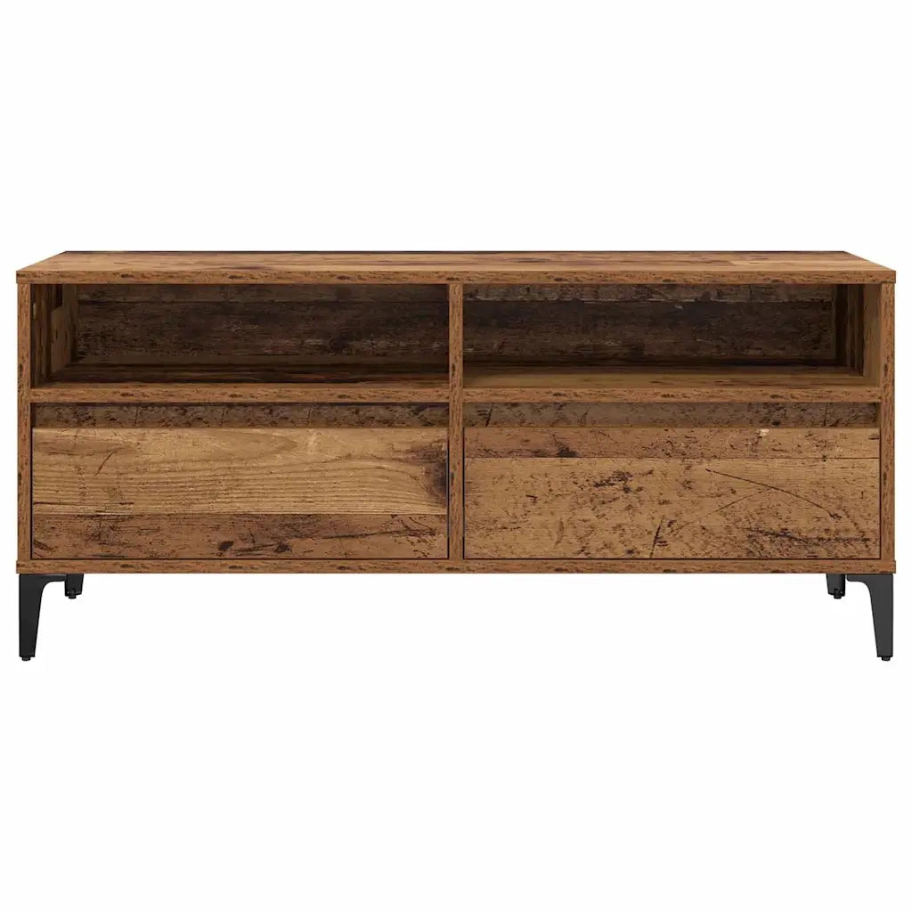 Mobile TV con cassetto-Credenza TV-Console TV Legno vecchio 100 x 34,5 x 44,5 cm 330682