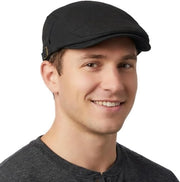 Cappello in stile vintage con design a righe in stile inglese, per uomo, adattabile